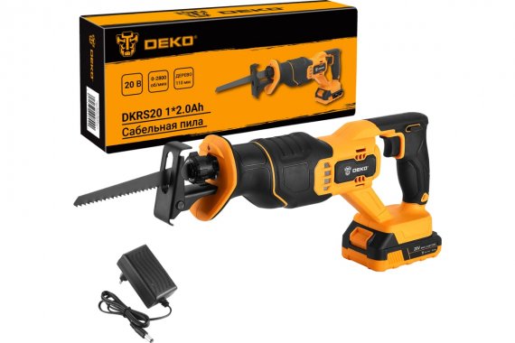 Фотография товара 'Deko 063-4206 Сабельная пила аккумуляторная DKRS20 20В 1*2.0Ач'