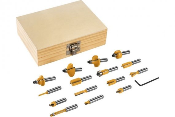 Фотография товара 'Deko 065-0790 Набор фрез DH16 (8 мм, 16 предметов)'