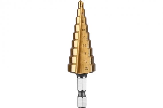 Фотография товара 'Deko 065-0691 Сверло ступенчатое DH23, 4-20 мм'