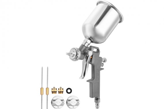 Фотография товара 'Deko 018-1100-1 Краскопульт пневматический с верхним бачком DKSG01-1 (500 мл, металл, 1.2/1.5/1.8 мм)'