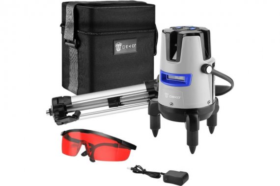 Фотография товара 'Deko 065-0104 Уровень лазерный самовыравнивающийся LL57 PRO SET 2 со штативом'