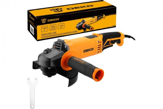 Фотография товара 'Deko 083-1029 Углошлифовальная машина (УШМ) 150мм, 1400 Вт'