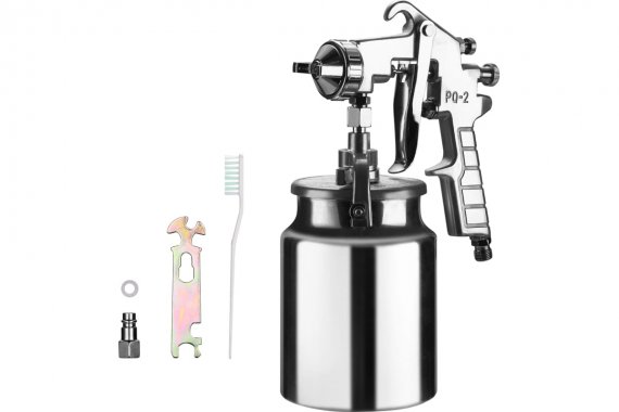 Фотография товара 'Deko 018-0927 Краскопульт пневматический с нижним бачком DKSG1L'