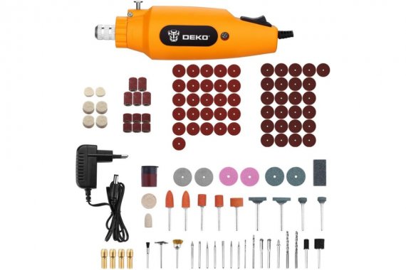 Фотография товара 'Deko 063-1417 Гравер сетевой DKRT150 в кейсе +110 аксессуаров'