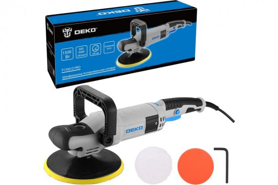Фотография товара 'Deko 083-1050 Шлифмашина полировальная сетевая 180мм, 1500 Вт'