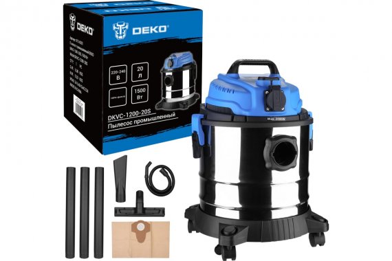 Фотография товара 'Deko 015-0031 Пылесос промышленный DKVC-1200-20S, 1500 Вт'