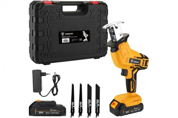 Фотография товара 'Deko 063-4311 Сабельная пила аккумуляторная DKRS20-Li, 20В, 2x2.0Ач'