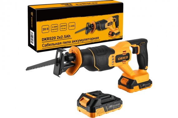 Фотография товара 'Deko 085-1129 Сабельная пила аккумуляторная 20В, 2х2.5Ач'