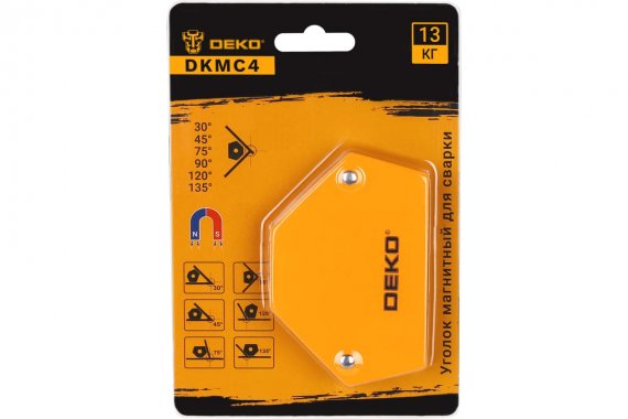 Фотография товара 'Deko 065-0643 Уголок магнитный для сварки DKMC4 (30/45/75/90/120/135 град. до 13кг)'