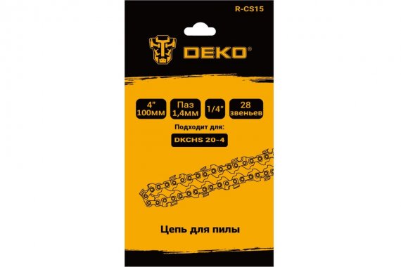 Фотография товара 'Deko 083-2043 Цепь для пилы 4", 1/4", 1.4 мм, 28 звеньев'