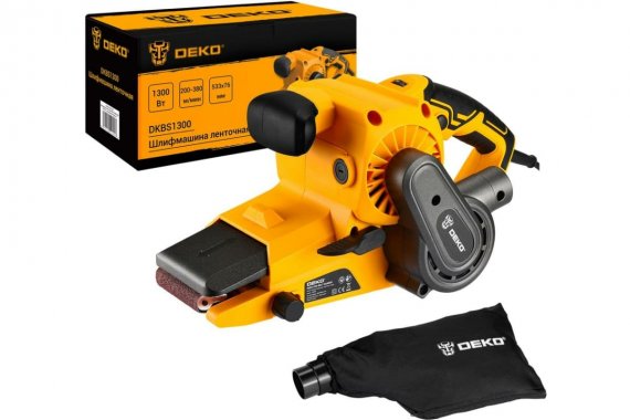 Фотография товара 'Deko 063-4333 Шлифмашина ленточная DKBS1300, 1300 Вт, с регулировкой оборотов'