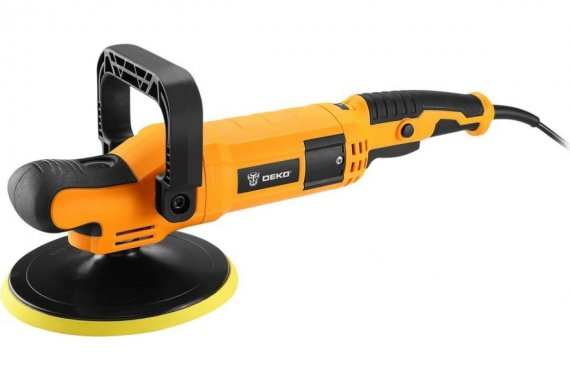 Фотография товара 'Deko 063-4320 Шлифмашина полировальная сетевая ZKP1500 PRO, 180 мм, 1500 Вт, плавный пуск'