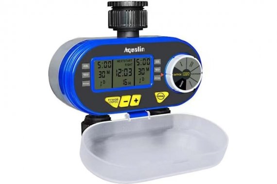 Фотография товара 'Deko 082-2053 Таймер для полива электронный двухканальный c ЖК-дисплеем Aqualin AT04'