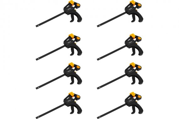 Фотография товара 'Deko 065-0669 Набор быстрозажимных струбцин 100 мм CL100-8'