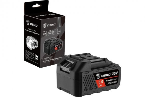Фотография товара 'Deko 083-1018 Аккумулятор Li-ion, 20В, 5.0А*ч'