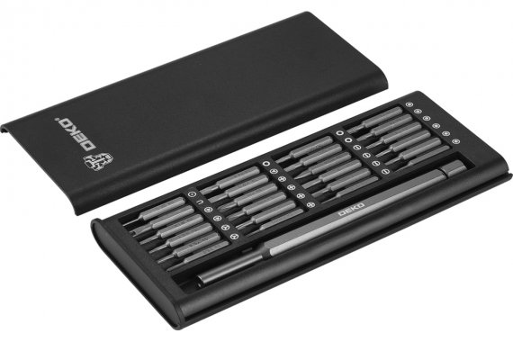 Фотография товара 'Deko 065-0996 Прецизионная магнитная отвертка с набором бит 25 в 1 BS25-1'