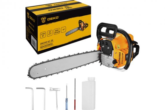 Фотография товара 'Deko 065-1225 Бензопила DKCHS 62-20, 3,7 л.с., 62 куб.см, 20"'