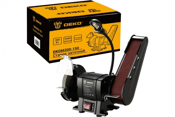 Фотография товара 'Deko 063-4325 Станок заточной DKGM300-150, с лампой'