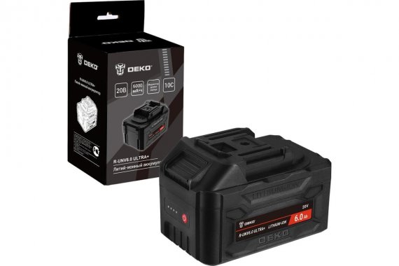 Фотография товара 'Deko 083-1019 Аккумулятор Li-ion, 20В, 6.0А*ч, с повышенной токоотдачей'