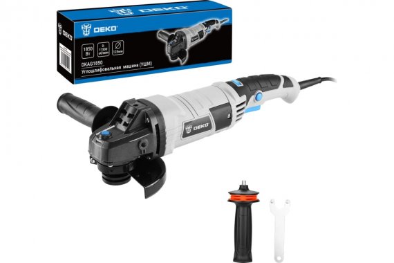 Фотография товара 'Deko 063-4182 Шлифмашина угловая сетевая DKAG1850, 125 мм, 1850 Вт'