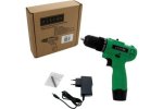 Deko 063-4041 Дрель-шуруповерт аккумуляторная Zitrek Green 12-Li-ion (12В, Li-ion аккумулятор, бита)