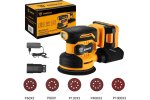 Deko 063-4022 Шлифмашина эксцентриковая аккумуляторная DKCG20-125, 20В, 1*2.0Ач