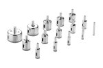 Deko 065-0541 Набор алмазных коронок по стеклу и керамике DHS01, 15pcs